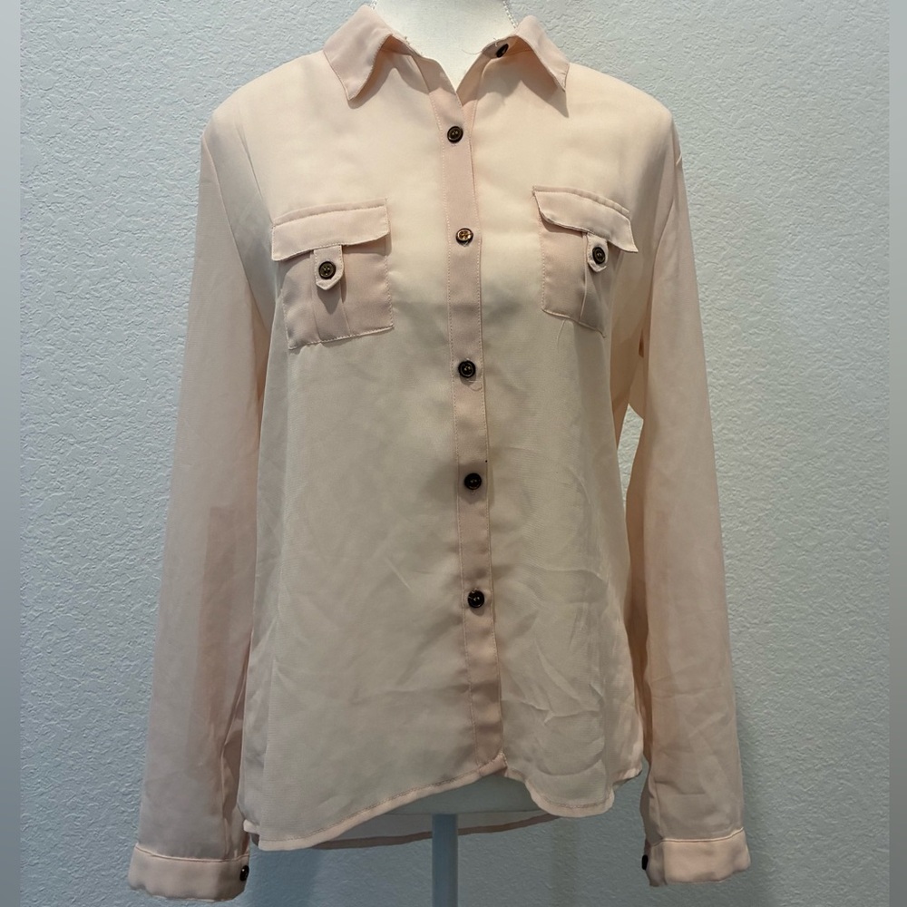 Charlotte Russe | pink Button-Down Shirt